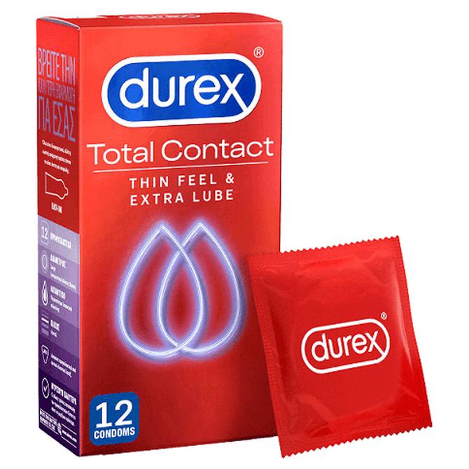 DUREX Προφυλακτικά Πολύ Λεπτά Total Contact 12 τεμάχια
