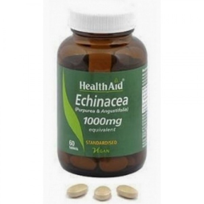 HEALTH AID Echinacea Extract 1gr Για Ενίσχυση Ανοσοποιητικού 60 ταμπλέτες