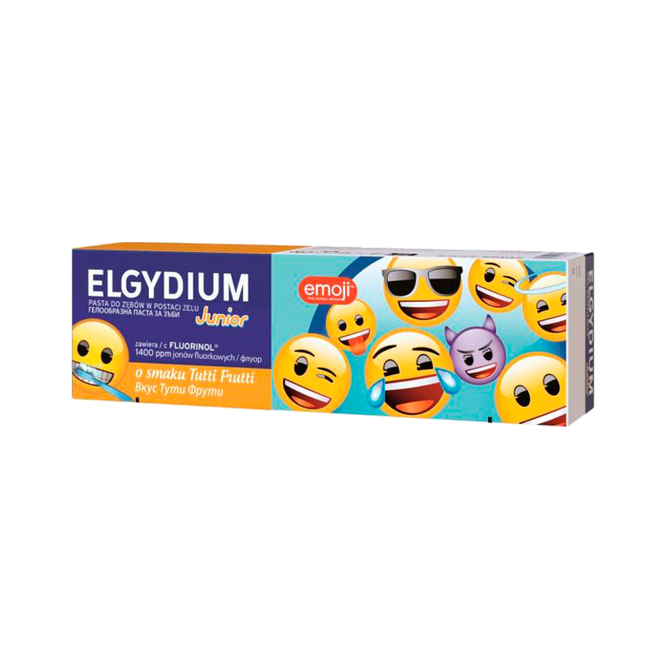ELGYDIUM Junior Emoji Οδοντόπαστα με Γεύση Tutti Frutti 50mL
