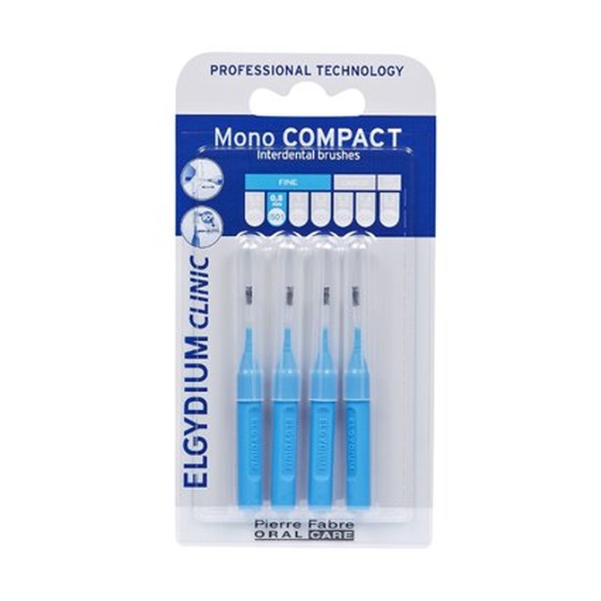 ELGYDIUM Clinic Mono Compact Blue 0.4 Μεσοδόντια Βουρτσάκια 4 τεμάχια