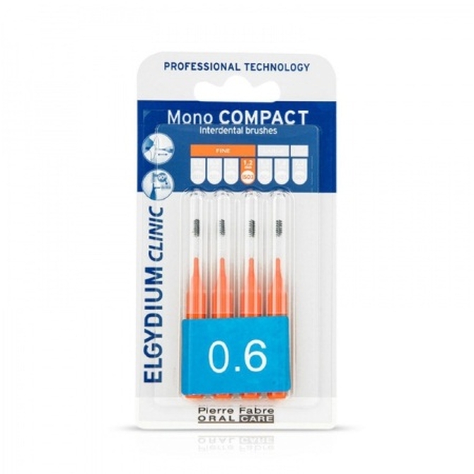 ELGYDIUM Clinic Mono compact Μεσοδόντια Βουρτσάκια 0.6 4 τεμάχια