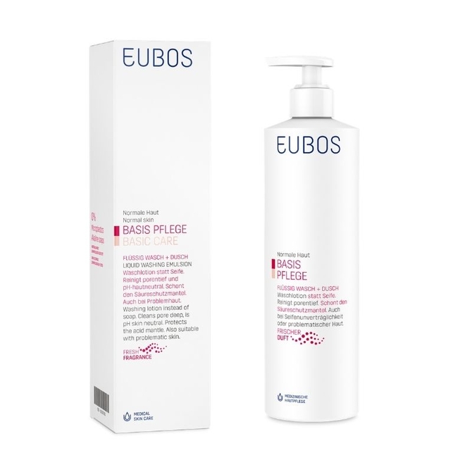 EUBOS Liquid Red Υγρό Καθημερινού Καθαρισμού Προσώπου και Σώματος 400ml