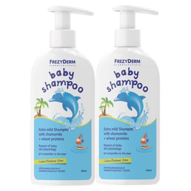 FREZYDERM Baby Shampoo Βρεφικό Σαμπουάν Για Καθημερινό Λούσιμο -25% 300+300ml
