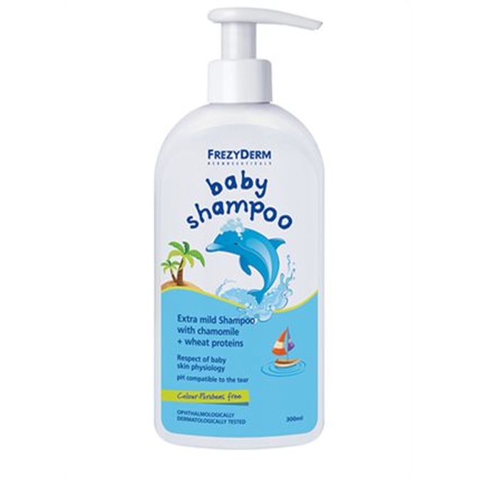 FREZYDERM Baby Shampoo - Βρεφικό Σαμπουάν για Καθημερινό Λούσιμο 300ml