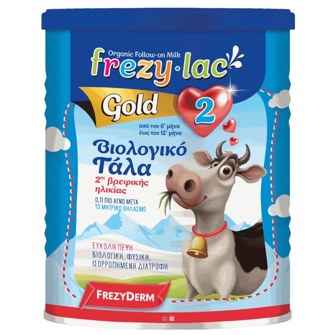FREZYDERM Frezylac Gold 2 Βιολογικό Γάλα 2ης Βρεφικής Ηλικίας 400g