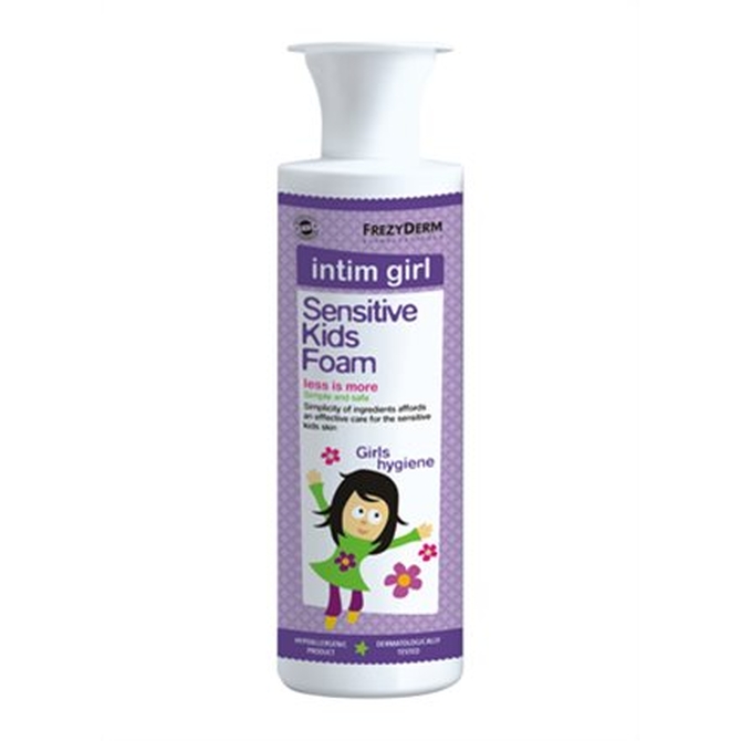 FREZYDERM Sensitive Kids Intim Girls Foam - Παιδικό καθαριστικό για την ευαίσθητη περιοχή των κοριτσιών 250ml