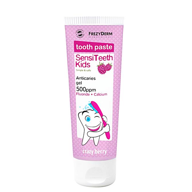 FREZYDERM SensiTeeth Kids Toothpaste 500ppm Παιδική Οδοντόκρεμα Κατά της Πλάκας 50ml