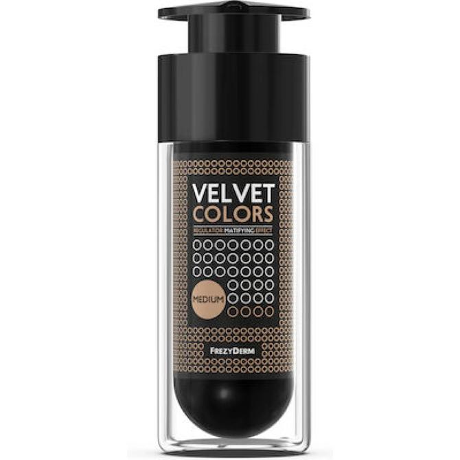 FREZYDERM Velvet Colors Medium Ματ Make Up 30ml