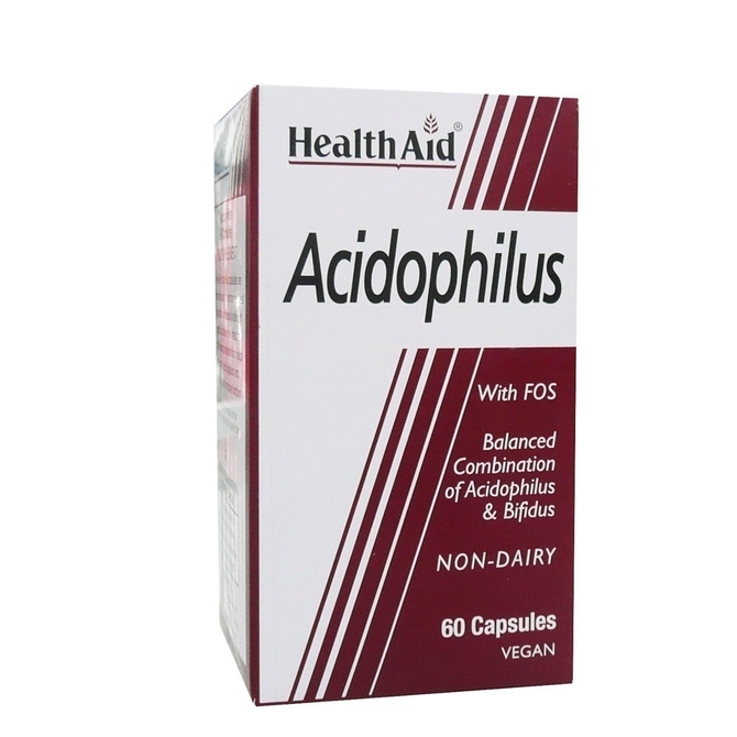 HEALTH AID Acidophilus 100million Προβιοτικό για την Καλή Γαστρεντερική Υγεία 60 κάψουλες