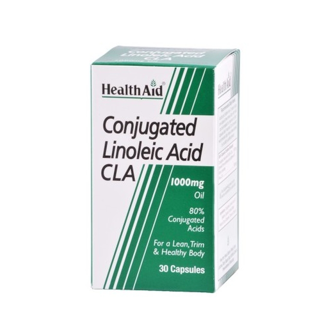 HEALTH AID CLA Conjugated Linoleic Acid Για Καλοσχηματισμένο Σώμα 30 κάψουλες