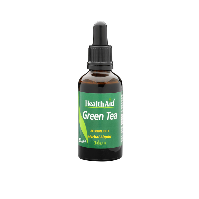 HEALTH AID Green Tea Liquid Πράσινο Τσάι Σε Σταγόνες 50ml