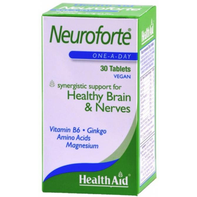 HEALTH AID Neuroforte Για Υγιές Νευρικό Σύστημα και Καλή Λετουργία του Εγκεφάλου 30 ταμπλέτες