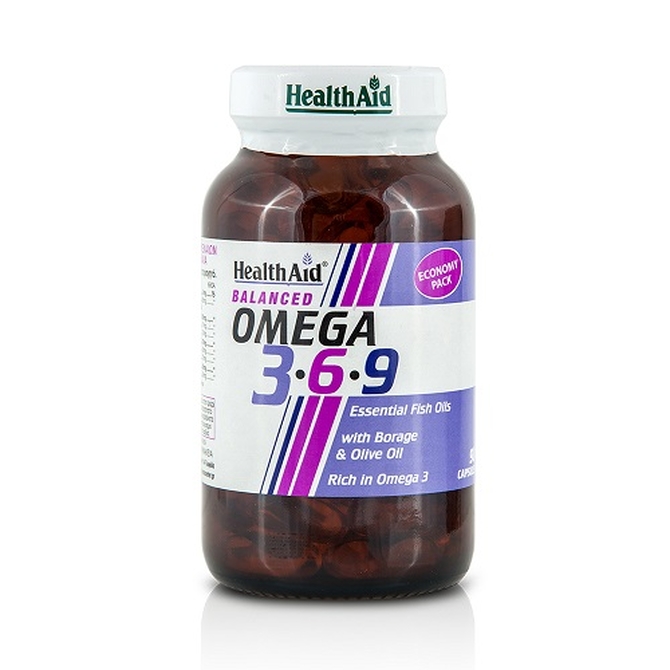 HEALTH AID Omega 3-6-9 Συνδυασμός Λιπαρών Οξέων Για Την Καλή Λειτουργία Της Καρδιάς 90 κάψουλες