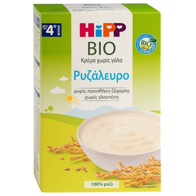HIPP BIO Ρυζάλευρο Κρέμα Χωρίς Γάλα 200g
