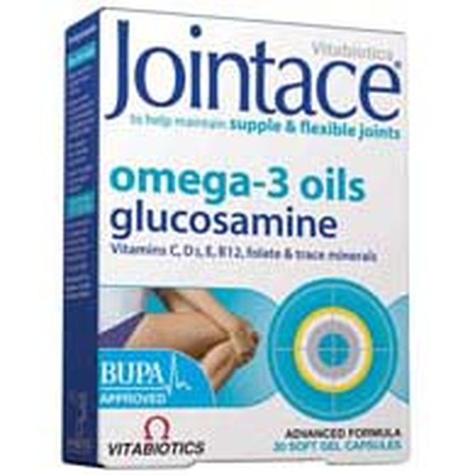 VITABIOTICS Jointace Omega-3 Με Γλυκοσαμίνη, Ωμέγα-3 Λιπαρά Οξέα -Μειώνει Φλεγμονές και Πόνο στις Αρθρώσεις 30 κάψουλες
