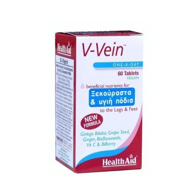 HEALTH AID V-Vein Για Ξεκούραστα Πόδια 60 ταμπλέτες