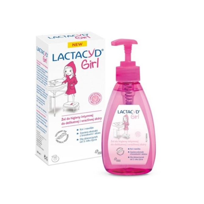 LACTACYD Girl Ήπιο Gel Καθαρισμού Ευαίσθητης Περιοχής Για Μικρά Κορίτσια 200ml