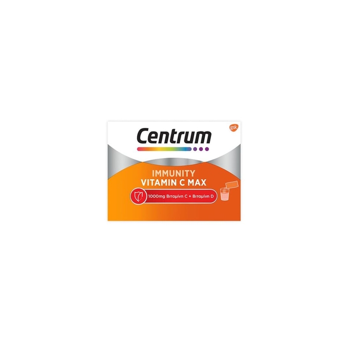 CENTRUM Immunity Vitamin C Max 1000mg & Vitamin D 14 Φακελάκια Αναβράζουσας Σκόνης