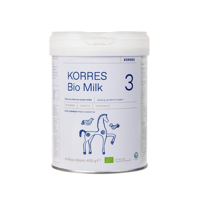 KORRES Bio Milk 3 Βιολογικό Αγελαδινό Γάλα 12m+ 400g