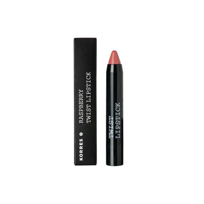 KORRES Raspberry Matte Twist Lipstick Imposing Red Κραγιόν Σε Μορφή Μολύβι 1.5gr