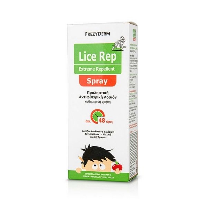 FREZYDERM Lice Rep Extreme Repellent Spray Προληπτική Λοσιόν Για  Ψείρες 150 ml