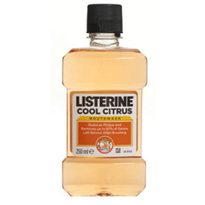 Johson & Johnson Listerine Cool Citrus Στοματικό Διάλυμα Κατά της Πλάκας 250ml