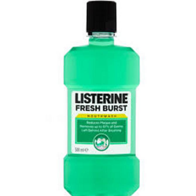 Johnson & Johnson Listerine Fresh Burst Mouthwash Στοματικό Διάλυμα Κατά Της Πλάκας & Της Κακοσμίας 500ml