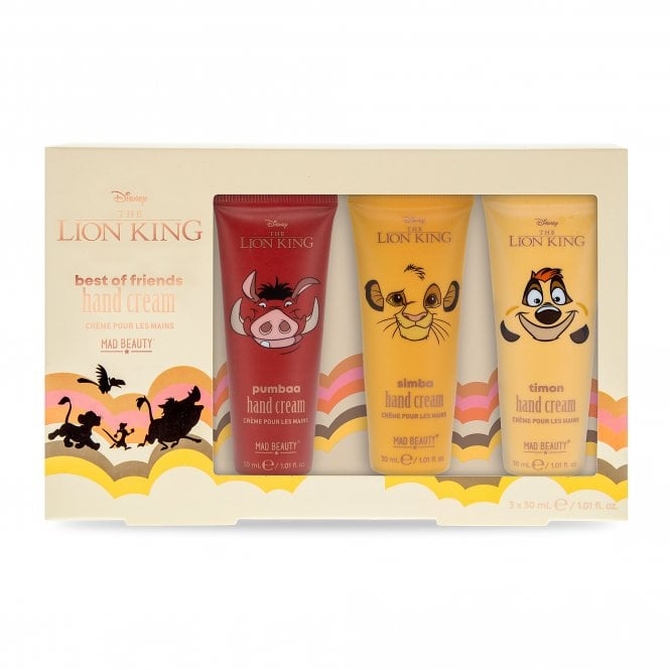 MAD BEAUTY Lion King Hand Cream Κρέμες Χεριών 3x30ml