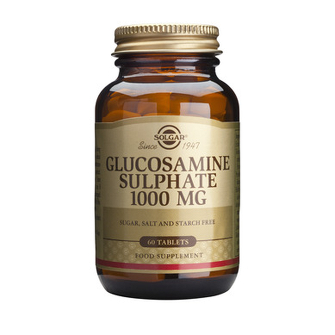 SOLGAR Glucosamine Sulfate 1000mg Για Αρθρώσεις, Νύχια, Δέρμα 60 Δισκία