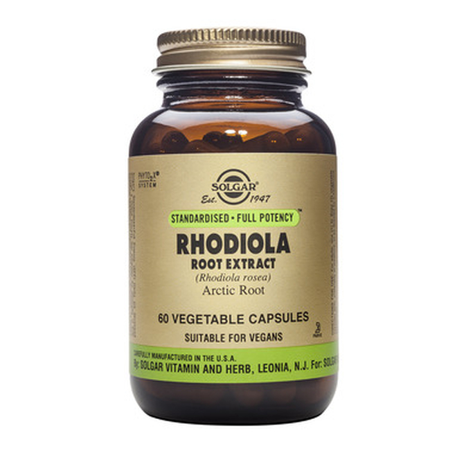 SOLGAR Rhodiola Root Extract Mε Αγχολυτική Δράση 60 Φυτοκάψουλες