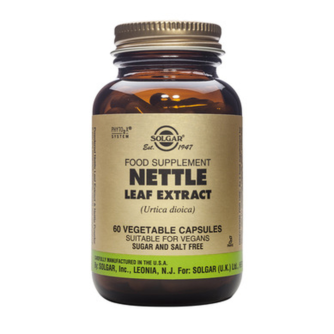 SOLGAR Nettle Leaf Extract Για Αποτοξίνωση 60 Φυτοκάψουλες
