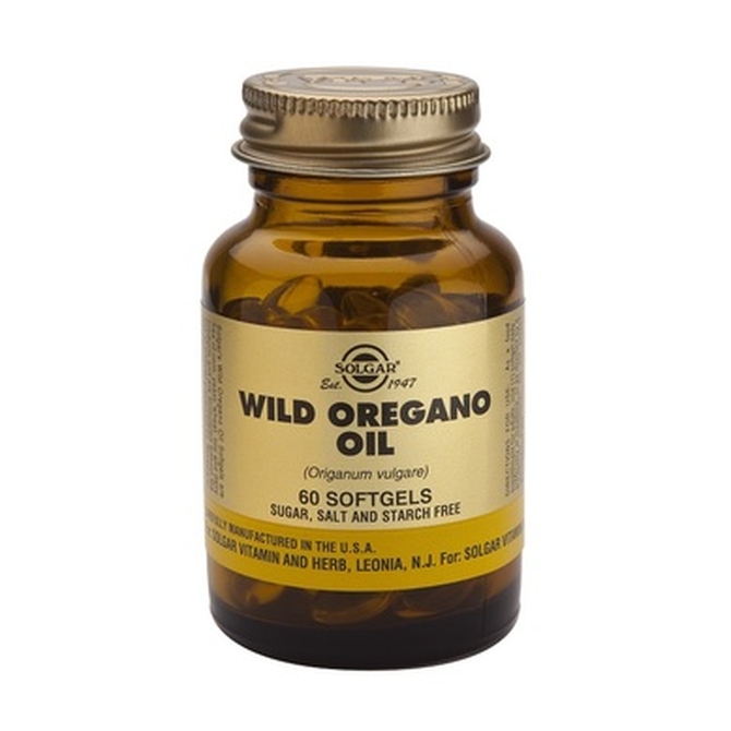 SOLGAR Wild Oregano Oil Συμπλήρωμα με Άγρια Ρίγανη και Ελαιόλαδο Με Αντιοξειδωτική και Αντιβακτηριακή Δράση 60 Mαλακές Κάψουλες