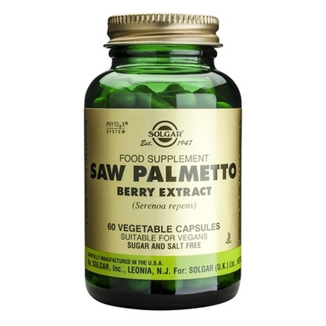 SOLGAR Saw Palmetto Berry Extract Για Την Υγεία Του Προστάτη 60 Φυτοκάψουλες