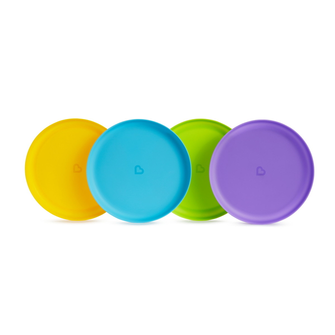 MUNCHKIN Multi 4 Plates Χρωματιστά Πιάτα Για Παιδιά 6+ Μηνών 4 τεμάχια