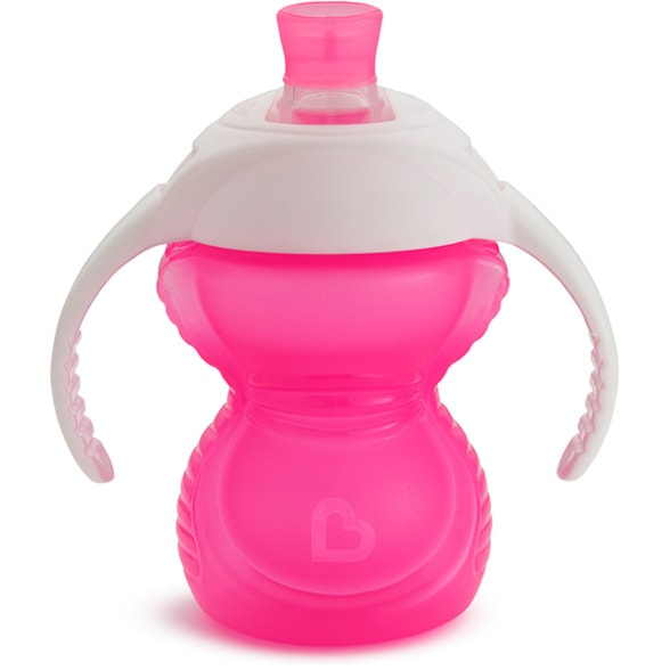 MUNCHKIN Click Lock Trainer Cup Chew Proof Ποτηράκι Εκπαιδευτικό Για Βρέφη Από 6 Μηνών Ροζ 237ml