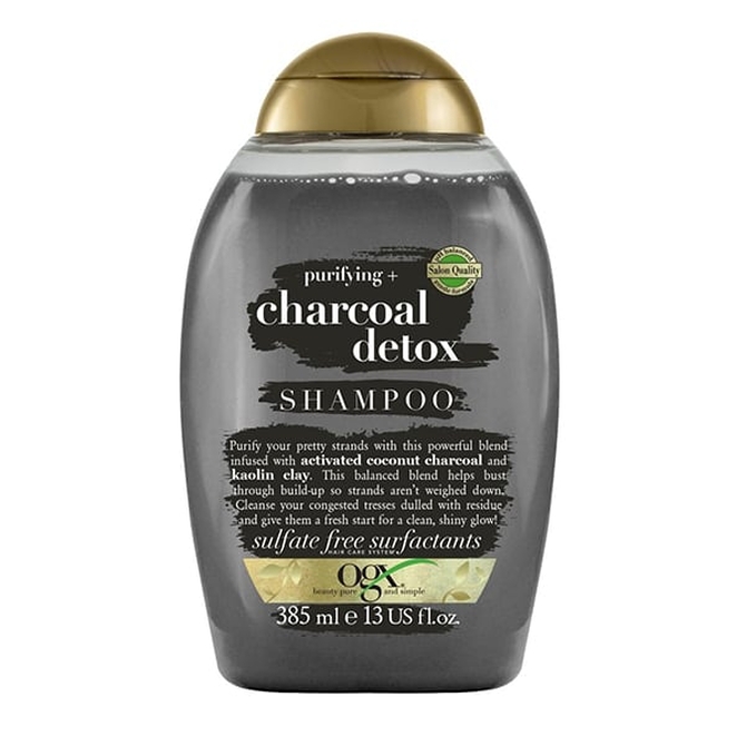 OGX Purifying & Charcoal Detox Shampoo Σαμπουάν Για Βαθύ Καθαρισμό & Αποτοξίνωση 385ml