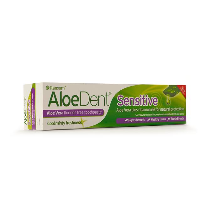 OPTIMA AloeDent Sensitive Toothpaste Οδοντόκρεμα Με Αλόη Για Ευαίσθητα Δόντια 100ml