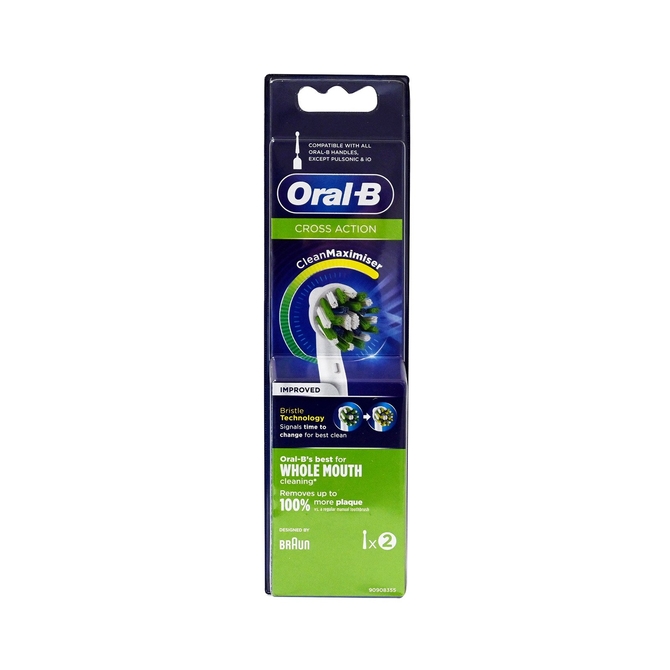 ORAL B Cross Action Ανταλλακτικές Κεφαλές Για Βαθύ Καθαρισμό 2 τεμάχια