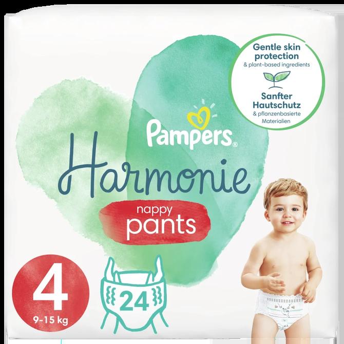 PAMPERS Πάνες Βρακάκια Harmonie Pants No4 Από 9 Έως 15 κιλά 24 τεμάχια