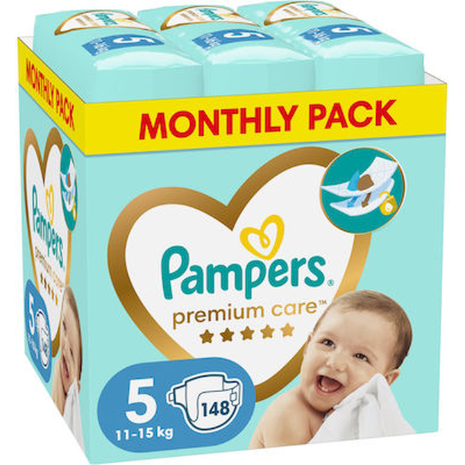 PAMPERS Premium Care No 5 Monthly Pack 11-16kg 148τμχ