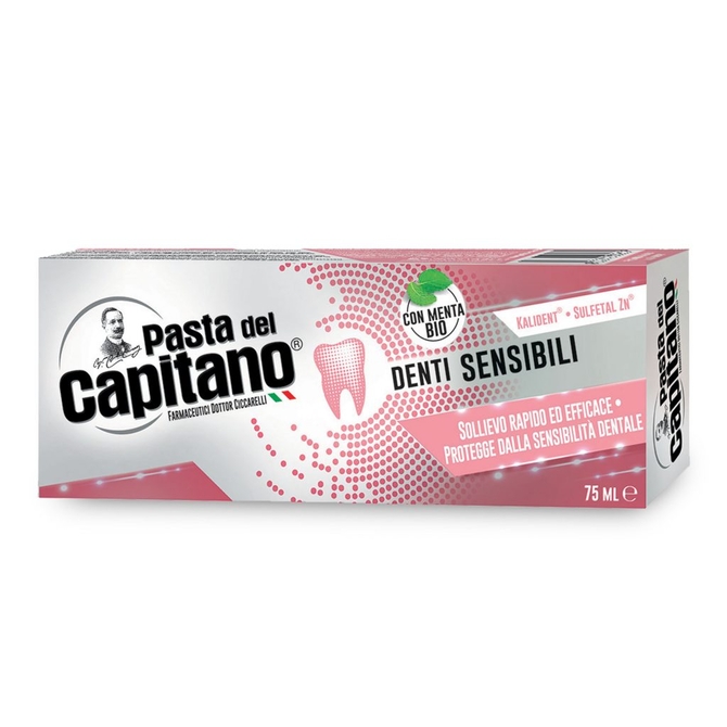 Pasta Del Capitano Denti Sensibili Οδοντόκρεμα Για Ευαίσθητα Δόντια 75ml