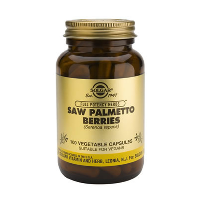 SOLGAR Saw Palmetto Berries Για την Καλοήθη Υπερπλασία του Προστάτη 100 Φυτοκάψουλες