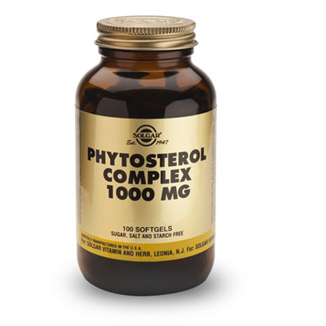 SOLGAR Phytosterol Complex 1000mg Για Προστασία της Καρδιάς και Μείωση της Χοληστερίνης 100 Mαλακές Κάψουλες