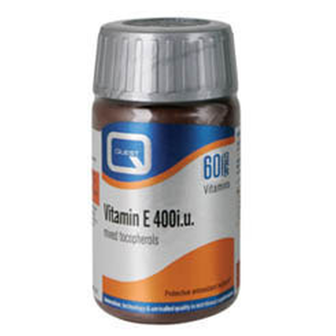 QUEST Vitamin E 400iu Ισχυρό Αντιοξειδωτικό 60 Κάψουλες