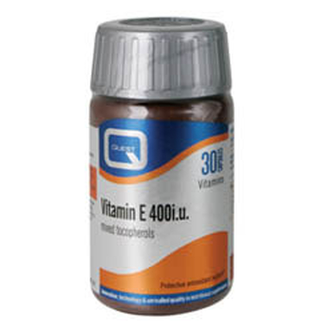 QUEST Vitamin E 400iu Ισχυρή Αντιοξειδωτική Δράση 30 Κάψουλες