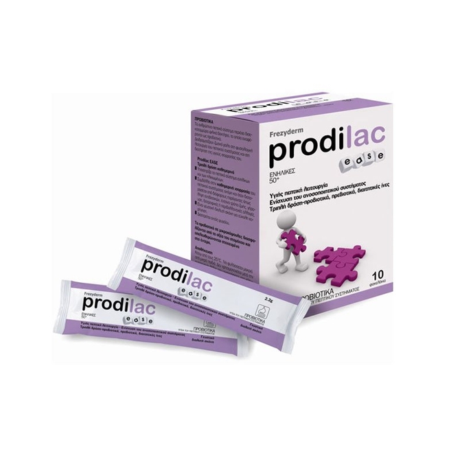 FREZYDERM Prodilac Ease Συμπλήρωμα Προβιοτικών για Ενήλικες 10 φακελάκια