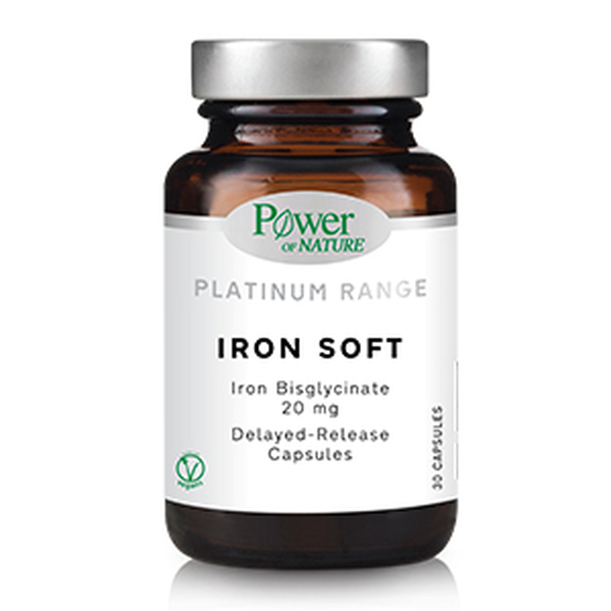 POWER HEALTH Iron Soft Συμπλήρωμα Διατροφής Με Σίδηρο &amp; Βιταμίνες 30 κάψουλες