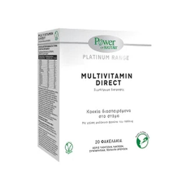 POWER HEALTH Multivitamin Direct Πολυβιταμίνη Με Γεύση Ροδάκινο & Maracuja 20 sticks