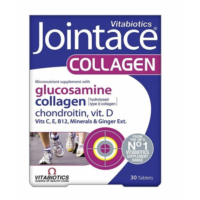 VITABIOTICS Jointace Collagen Γλυκοσαμίνη, Χονδροϊτίνη, Κολλαγόνο 30 ταμπλέτες