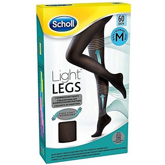 SCHOLL Light Legs Καλσόν Διαβαθμισμένης Συμπίεσης 60 Den Μαύρο Medium